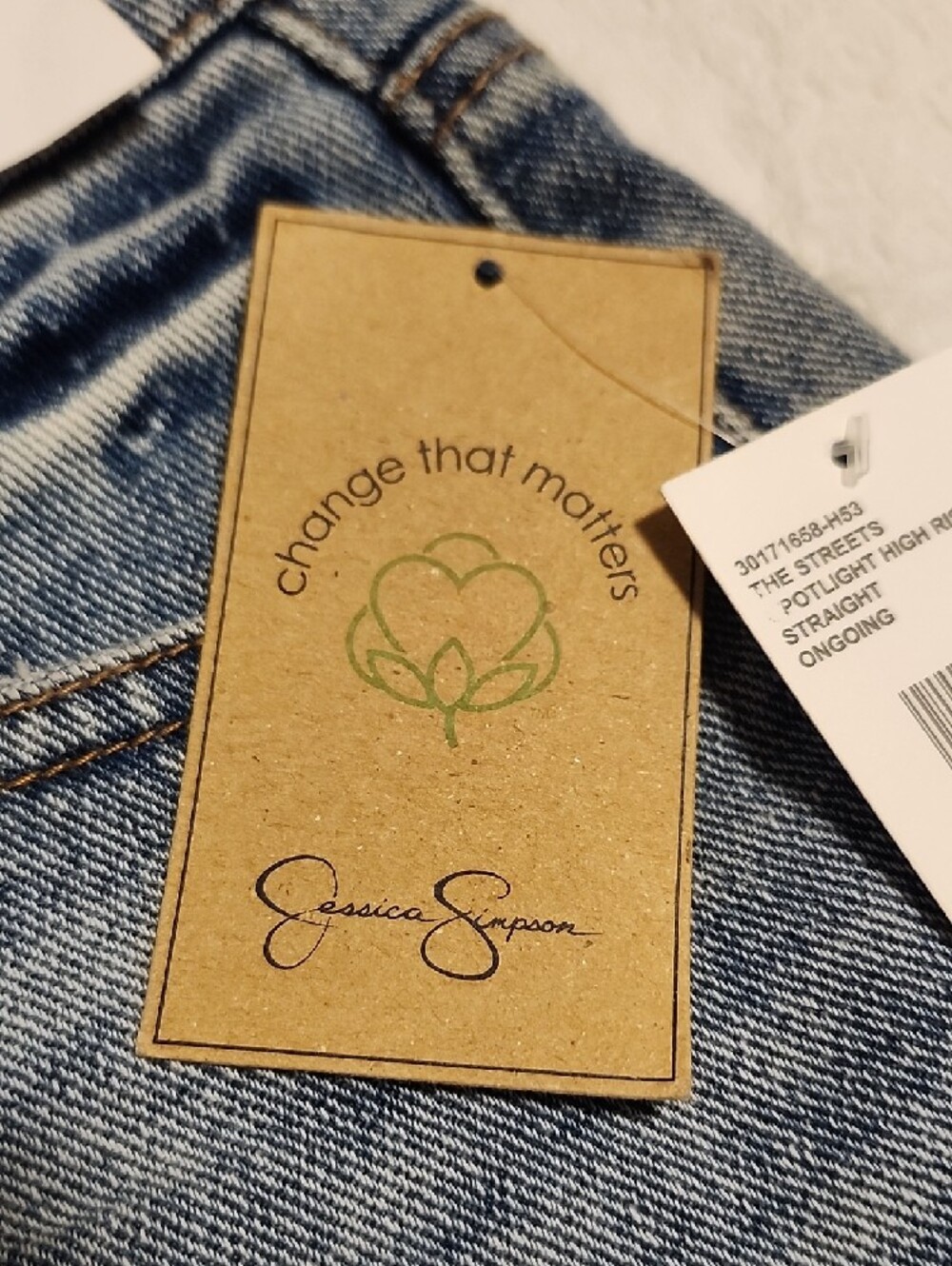Jessica Simpson Light Washed Distressed Boyfriend Jeans - Picture 15 of 15